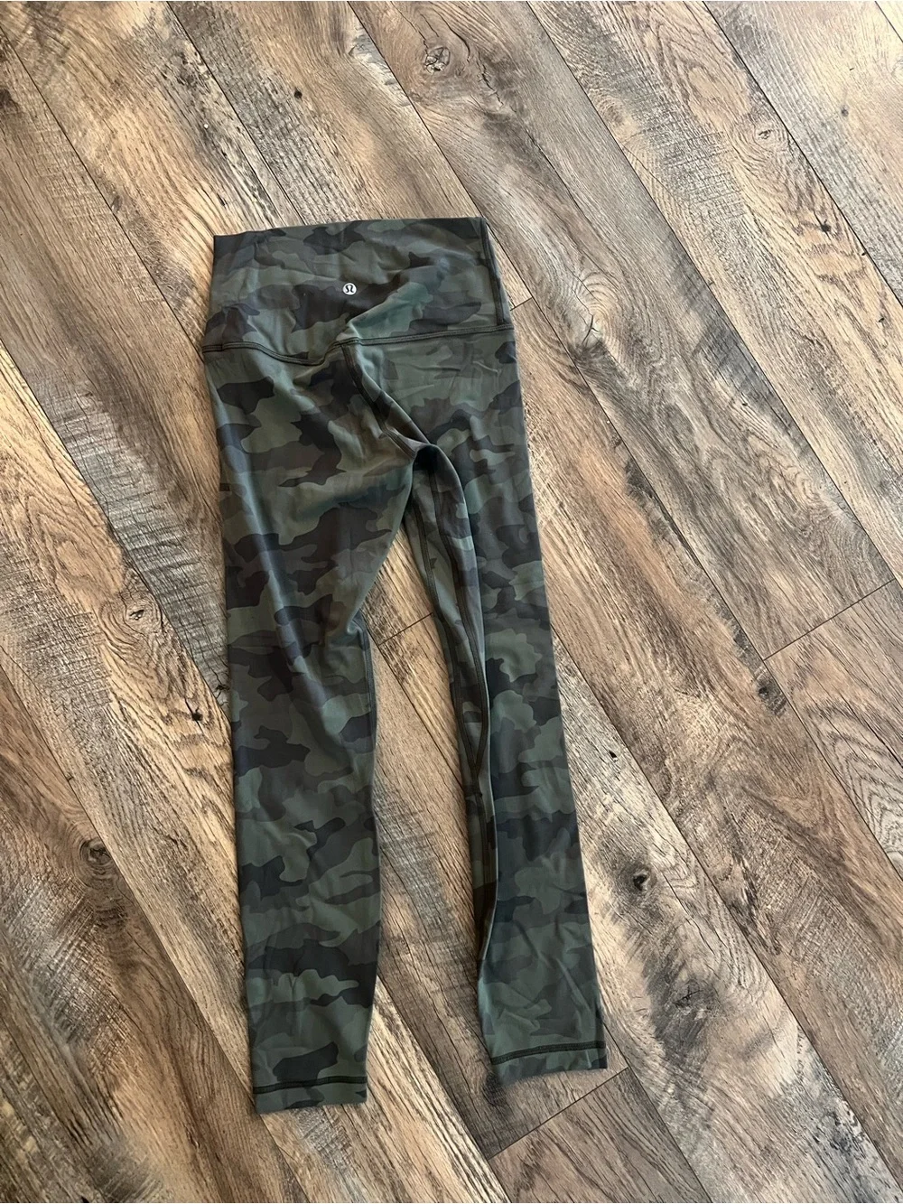 Brand new - tags removed - lululemon align size 4 heritage 365 camo green twill